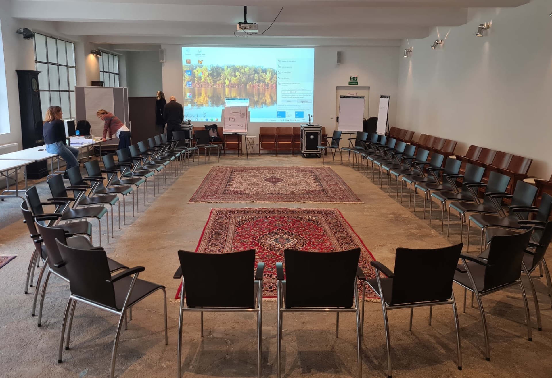 FILM LOFT No. 1 — Circle seating setup