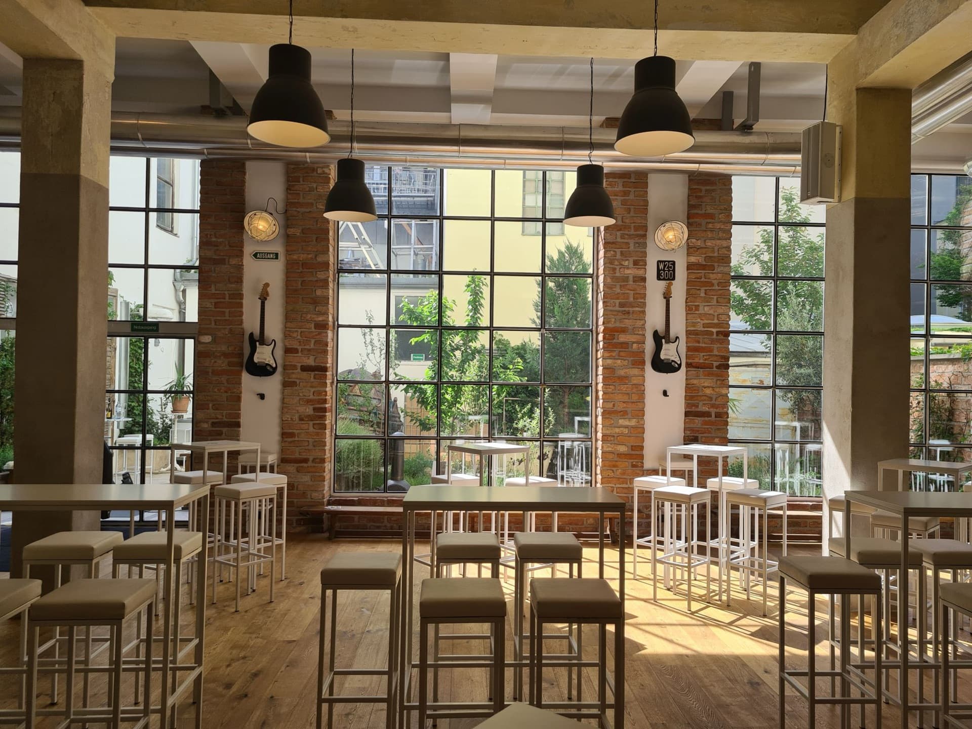 GRAND LOFT — View through factory windows