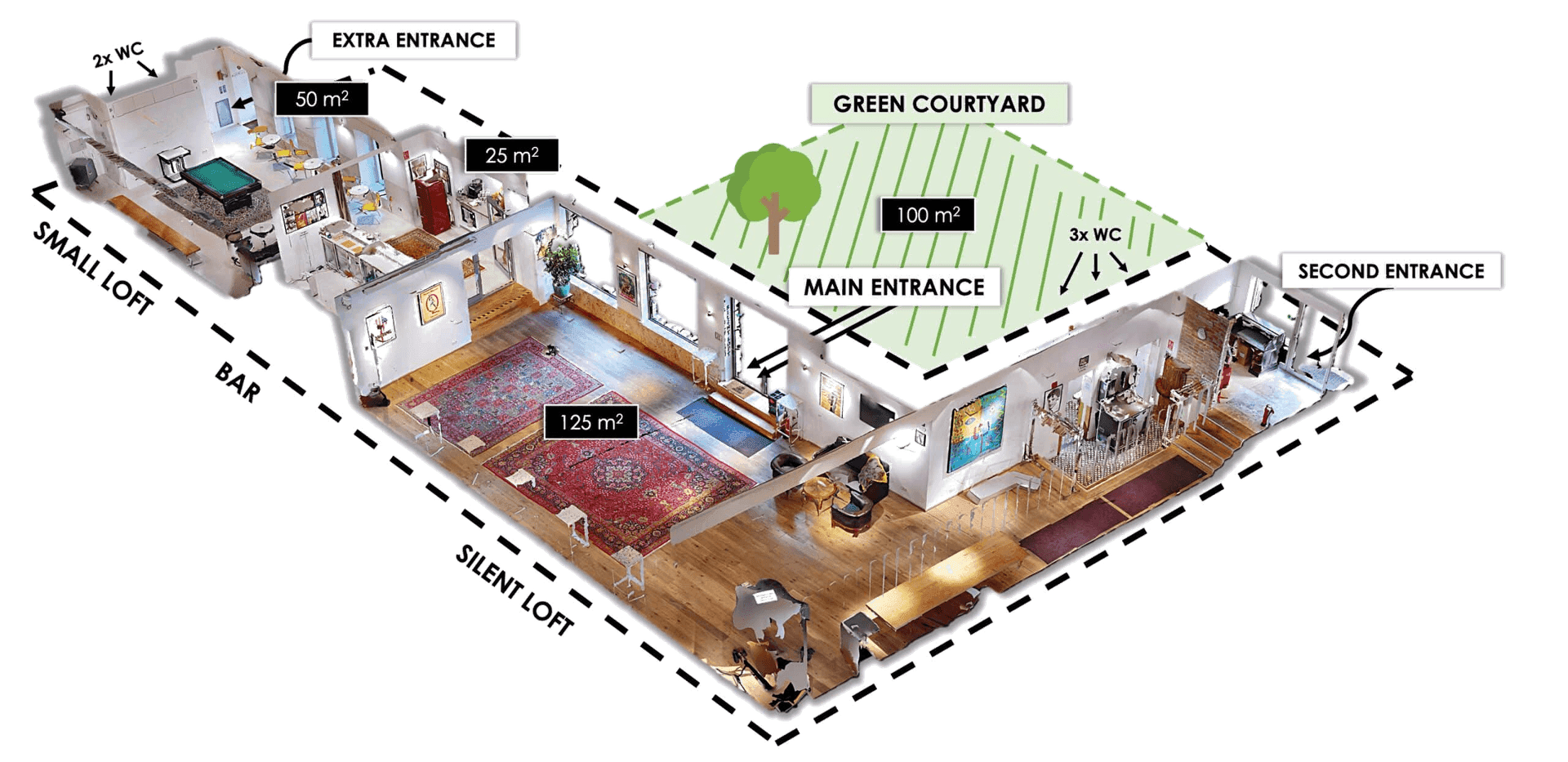 SILENT LOFT Modul 3 — Raumplan